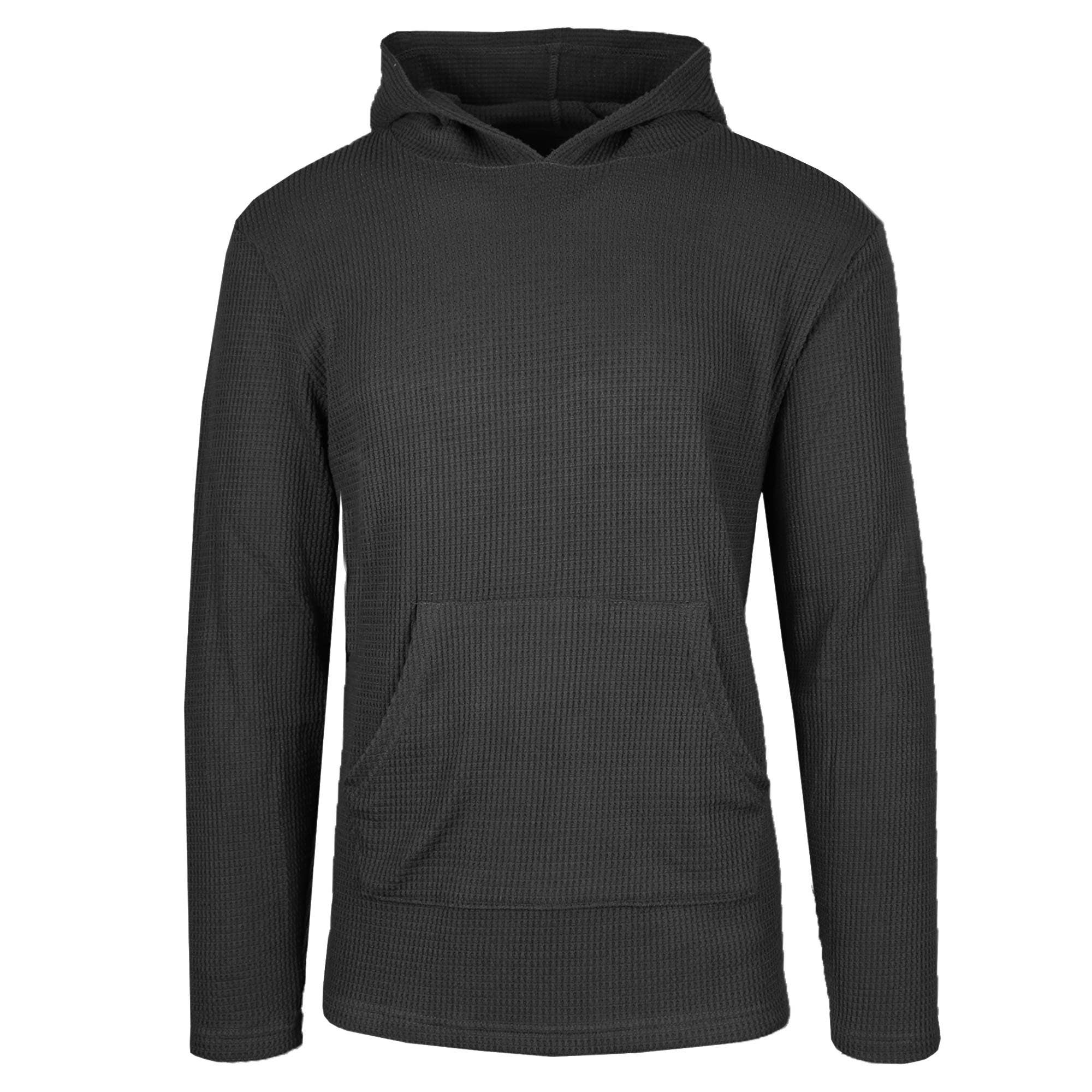 Galaxy By Harvic – wholesale Hoodie - Herr – Herrtröja med termisk våffelstickning och huva (S-3XL)0