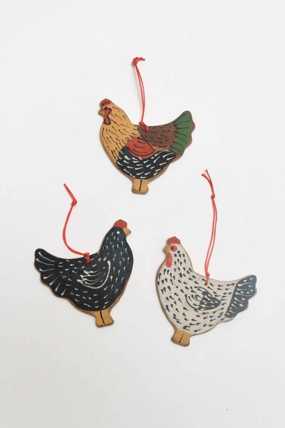 Melville Ceramics - Wholesale Ornament - Chicken Ornament 3