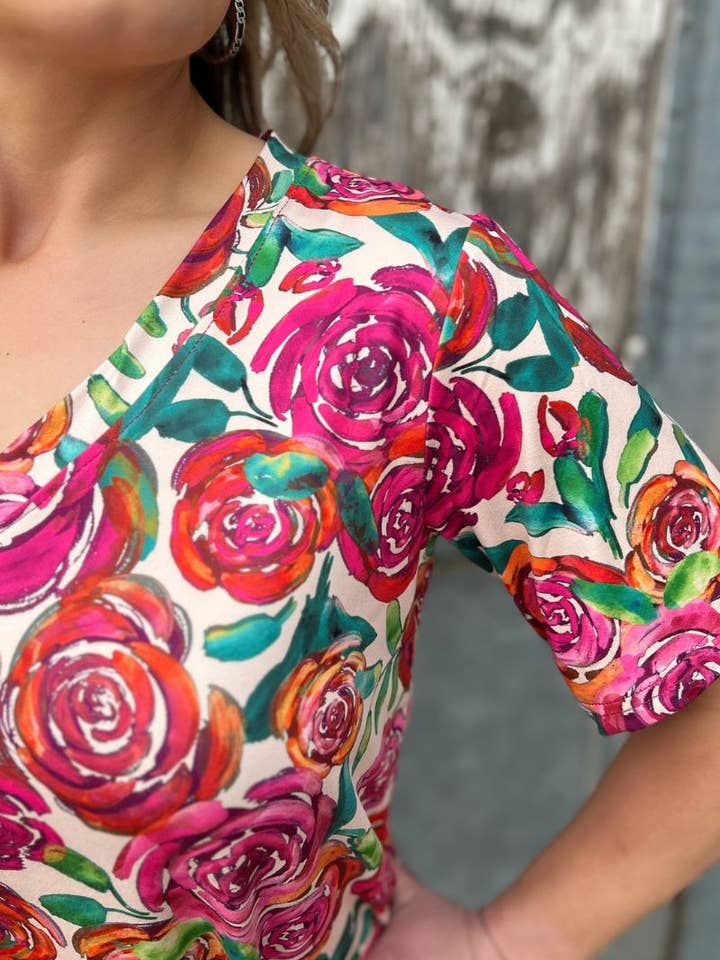 Sterling Kreek - Vente Tunique – femme - Haut "Fleuris là où tu es planté"