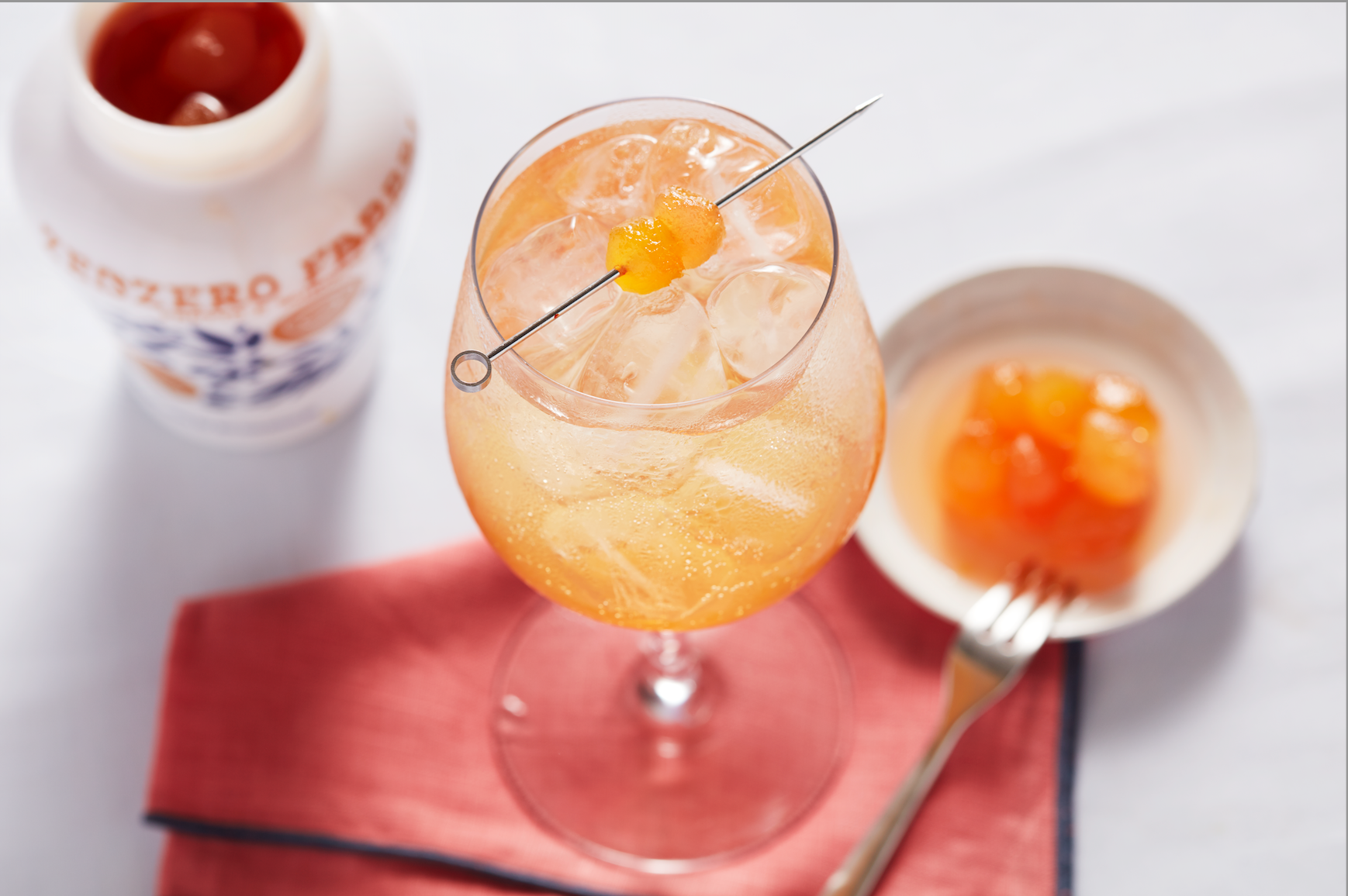 Gourmet Food Solutions, Inc. - Wholesale Cocktail Mix/Syrup - Candied Ginger in Syrup - Fabbri 230g glass jar1