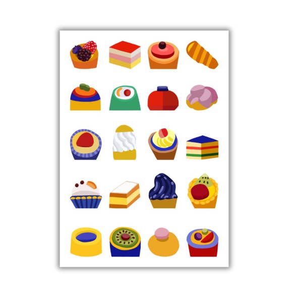Pastries - poster 70x50cm for wholesale by Colorobe