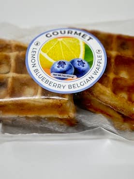 L. B. Gourmet Belgian GF DF Waffle quarters for wholesale by 4 Waffles Kitchen