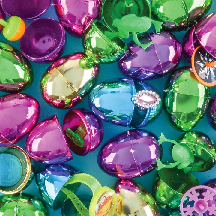2" TOY FILLED METALLIC EGGS 500PCS/CASE LLB kids toys for wholesale by La Luna Bella - Toys