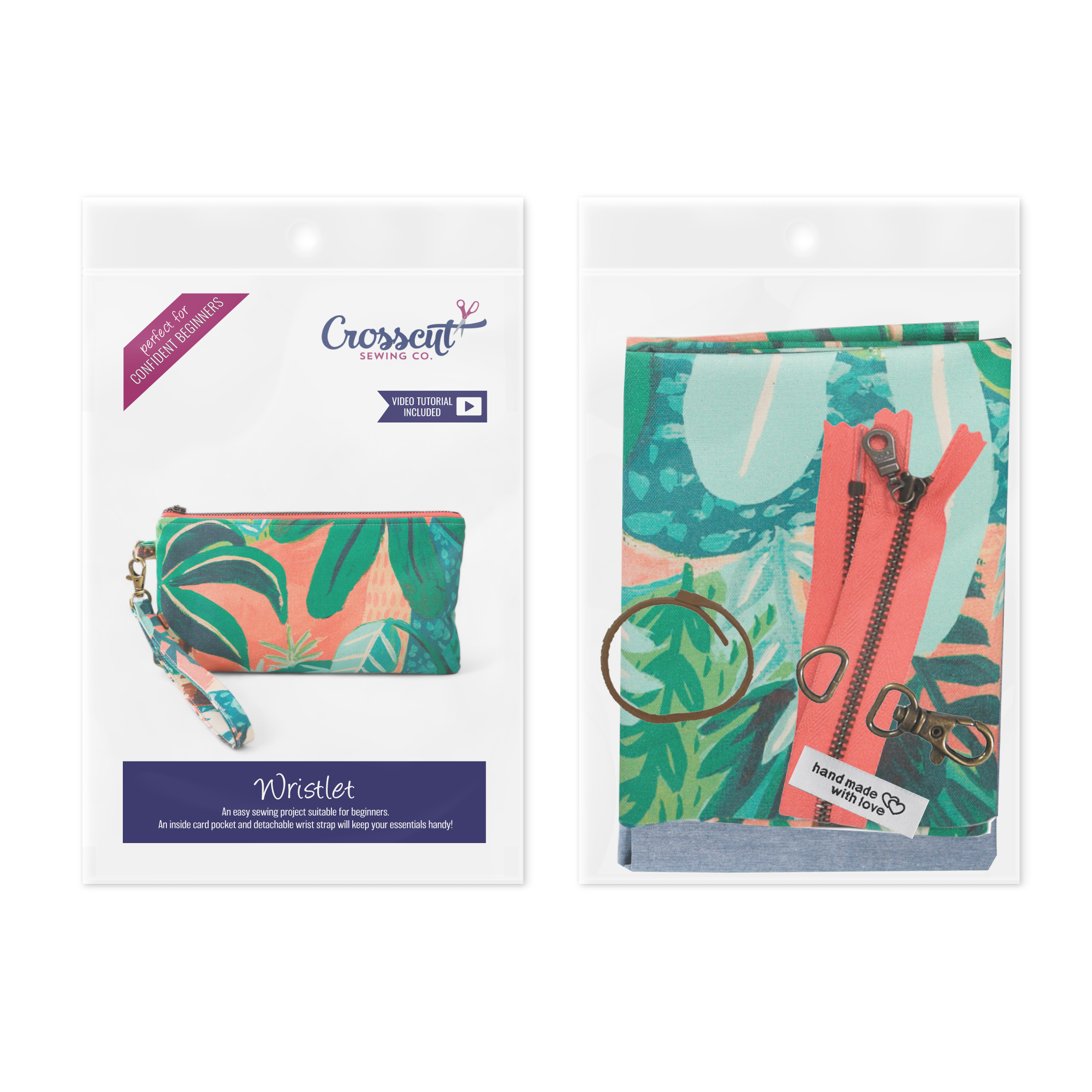 Crosscut Sewing Co. - Wholesale Craft Sewing Kit - Wristlet Sewing Kit - Adult Sewing Kit for Beginners76