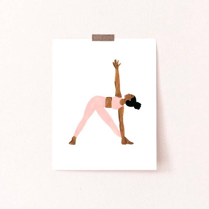 Yoga Lady IV Art Print for wholesale by Sabina Fenn
