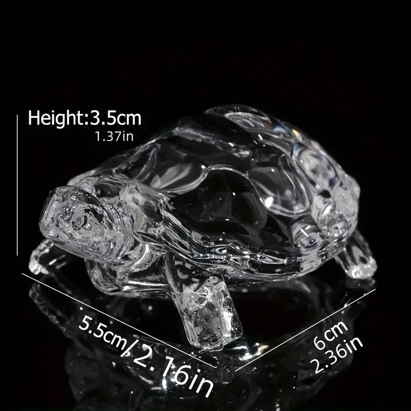 Magnifique Hearts - Wholesale Desk Decor - Kids & Baby - Crystal Glass Tortoise Figurine – Decoration Piece4