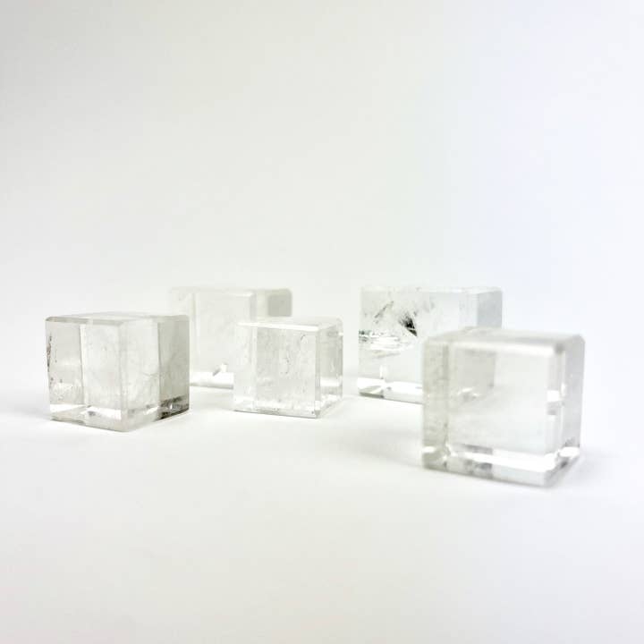 *Clear Quartz Cube | 25-35mm Brazil for wholesale by Pelham Grayson Rose