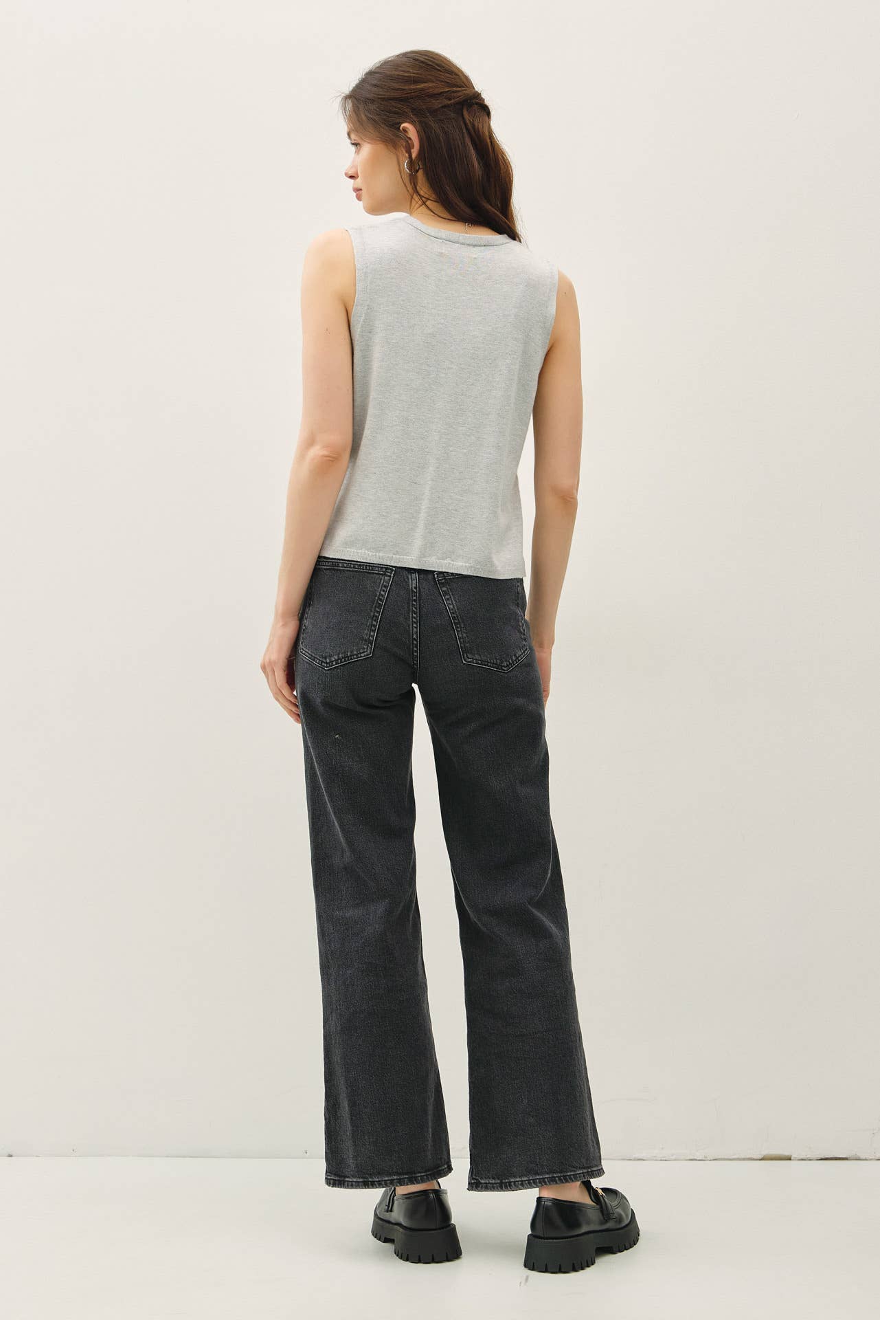 Be Cool - Wholesale Sweater Vest - Women's - BOXY CUT BUTTON UP V-NECK SWEATER VEST 10