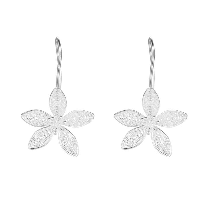 Unos nuevos pendientes de flor para venta al por mayor de EBNIX Fine Jewelry