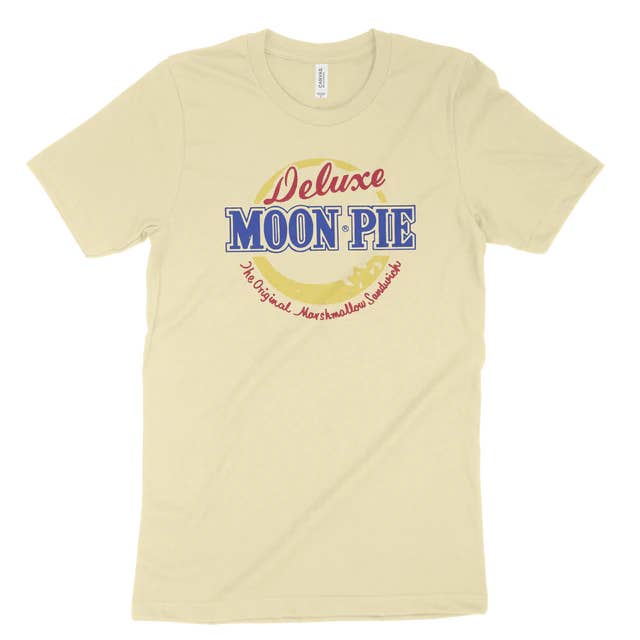 MoonPie Short Sleeve Deluxe Tee - Natural for wholesale by MoonPie Direct