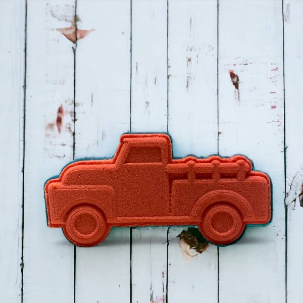 Bombe de bain Vintage Truck - Rouge Orange pour la vente par Calla Lily Cosmetics