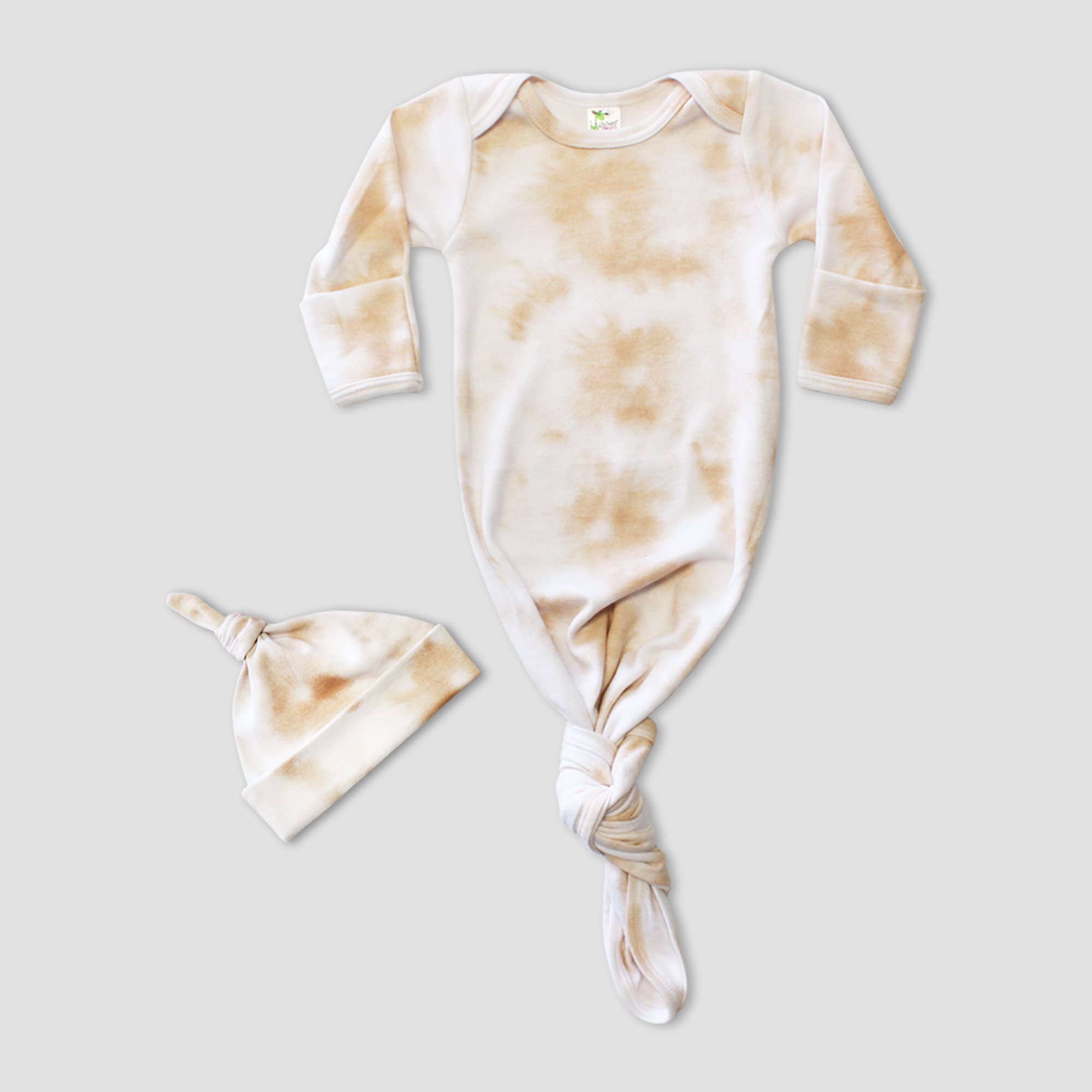 Laughing Giraffe - Wholesale Nachthemdset - Baby - Set van geknoopte babyjurk en muts met lachende giraf6