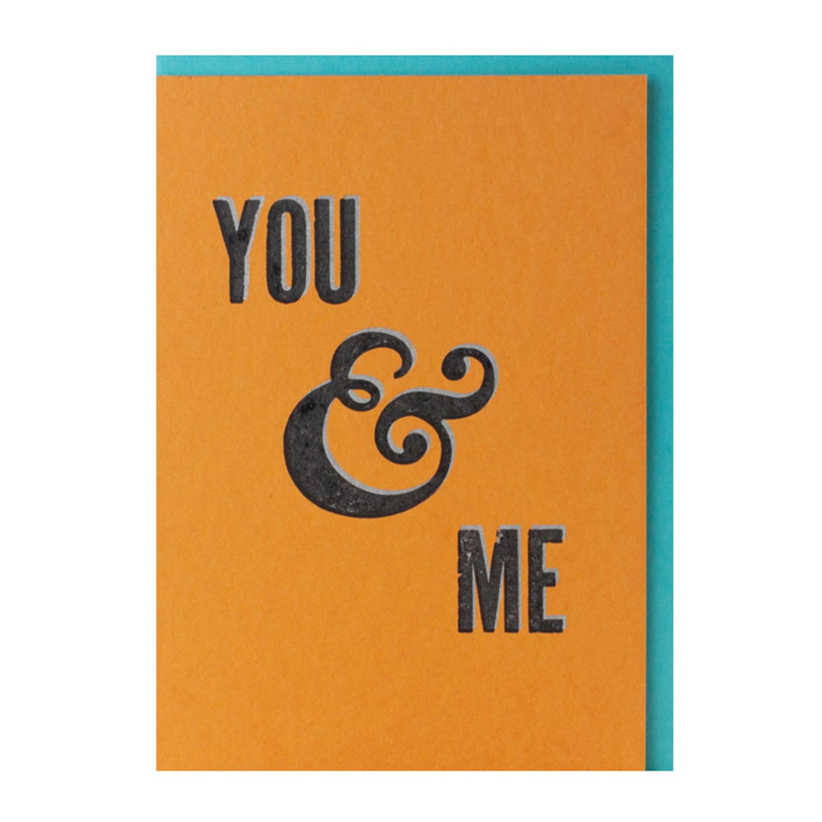 Bruno Press - Wholesale Love Card - You & Me — Sweet Love Letterpress Greeting Card0
