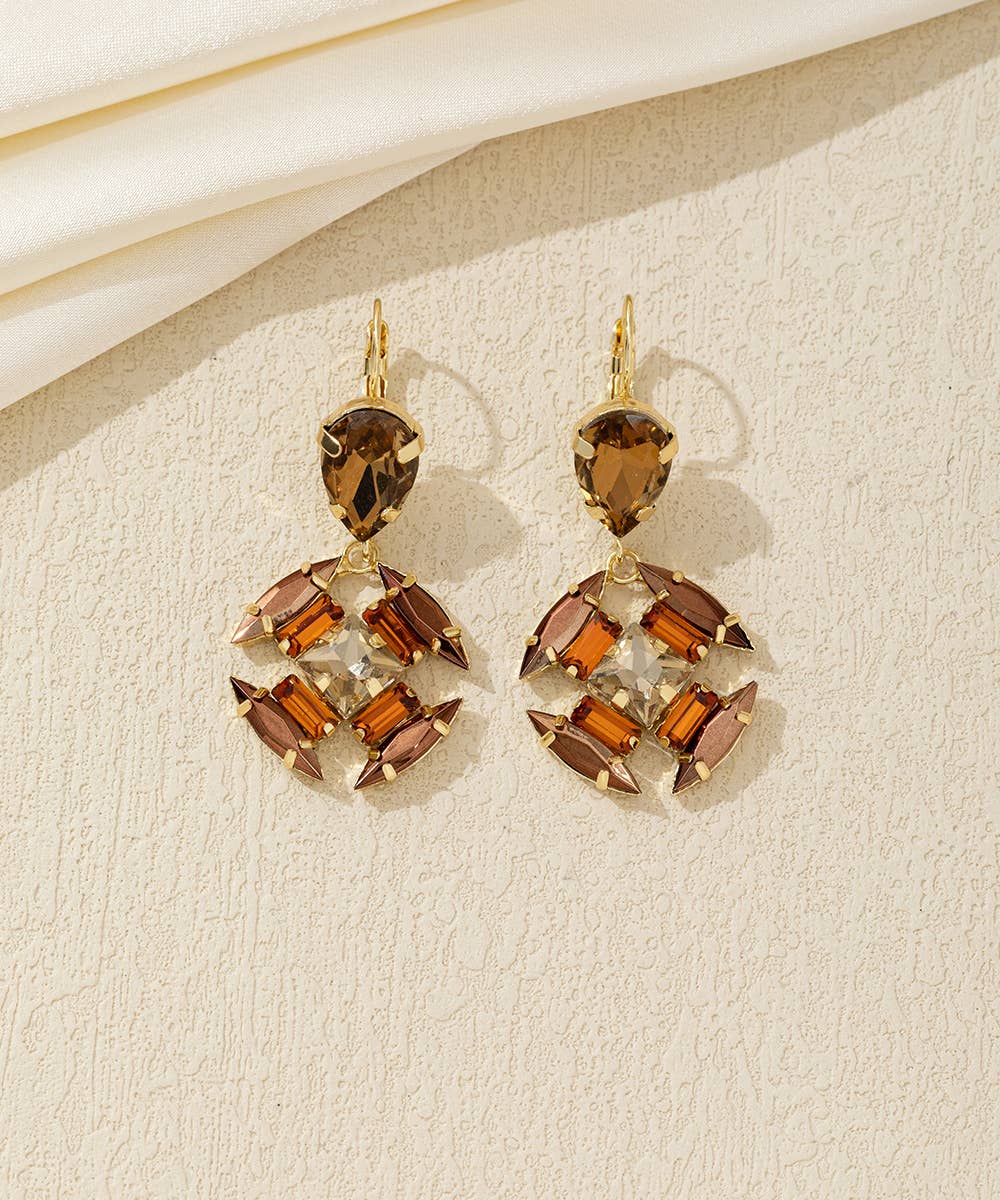 Blossom bijoux - Vendita all'ingrosso Orecchini pendenti - Orecchini pendenti in cristallo – 26AHBOL0405