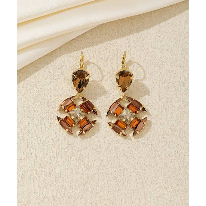 Blossom bijoux - Vendita all'ingrosso Orecchini pendenti - Orecchini pendenti in cristallo – 26AHBOL0405