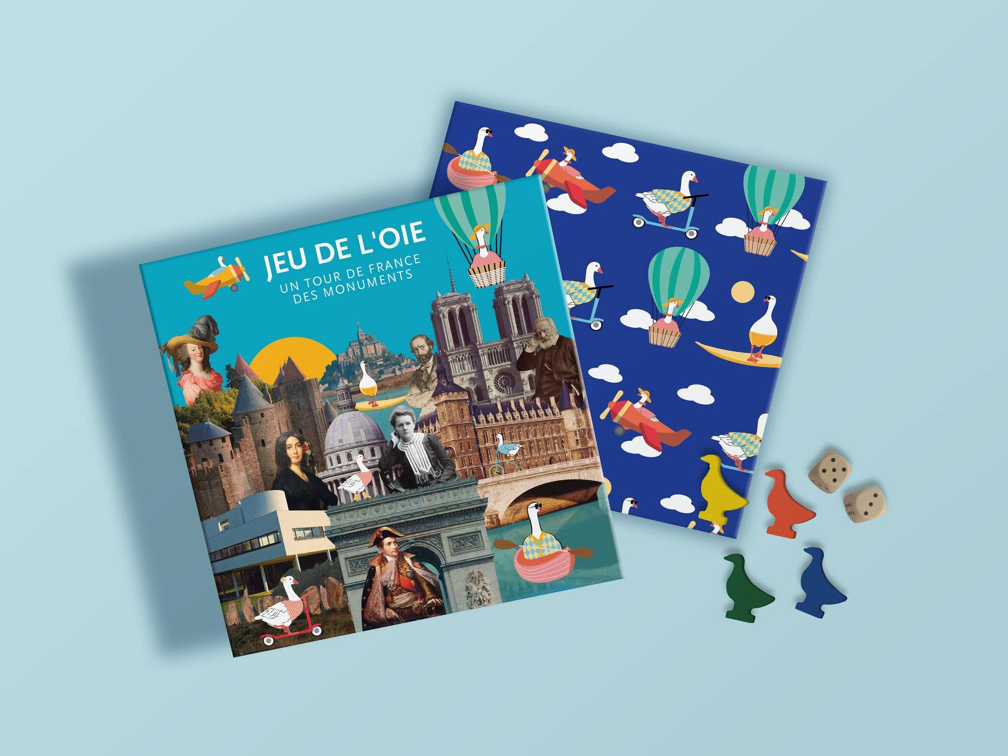 Mon Petit Art - Wholesale Board Game - Goose Game "French Monuments"1