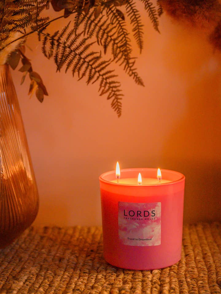 Vela de 3 Pavios Dreamland | Velas Grandes | Velas para Dormir por atacado de LORDS Fragrance House