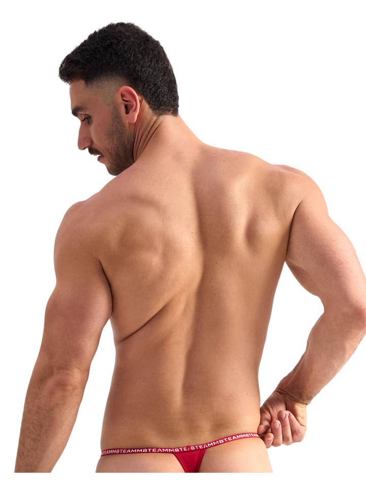TEAMM8 - Wholesale Underwear – Men's - Glide Micro Thong - Vermillion1
