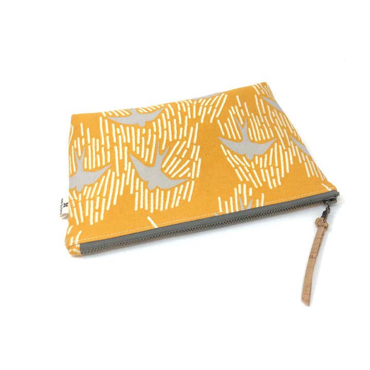 mmb by hand - Wholesale Pouch - Women's - Organic Slim Zip Pouch Gold Whitehaven4