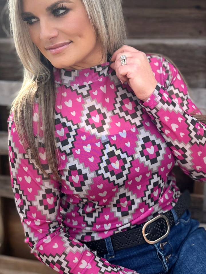 Struck By Cupid Mesh Top for wholesale by Sterling Kreek