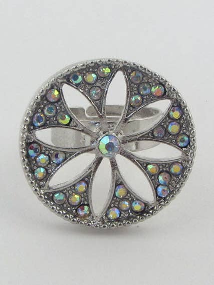 Adjustable Cut Out Flower Ring for wholesale by CC Wholesale Clothing