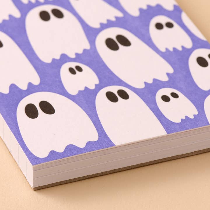 And Here We Are - Wholesale Notebook - Ghost Letterpress Pocket-size Spiral Notebook - Made in USA - Spooky, Ghoul, Goth - Stocking stuffer, Holiday, Gift Guide 4