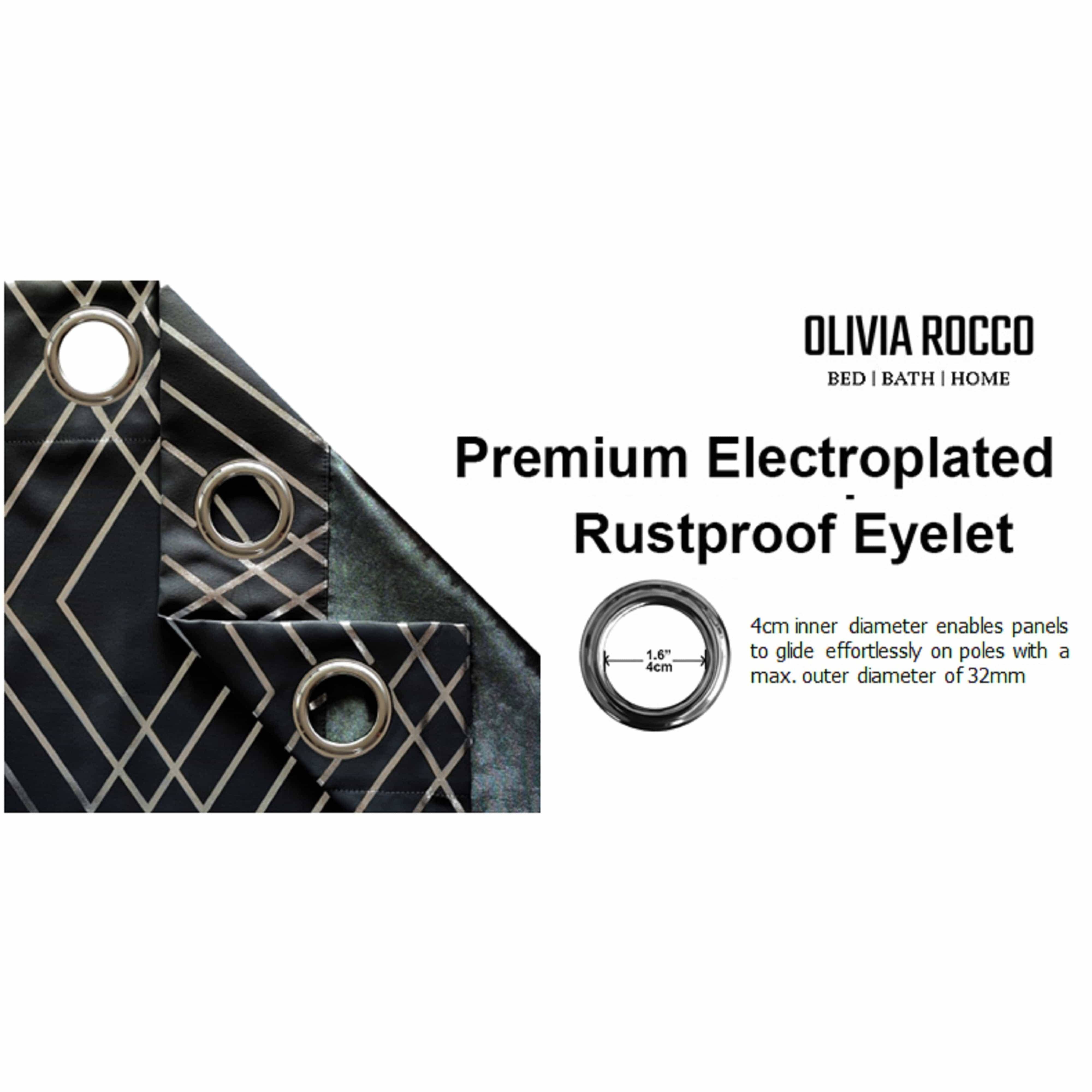 Geometric Black Sparkle Blackout Curtains for wholesale on Faire5