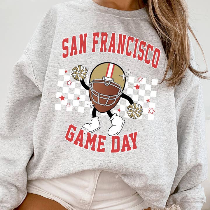 San Francisco 49ers Game Day Sweatshirt for Football Fans for wholesale by TheKingShirt