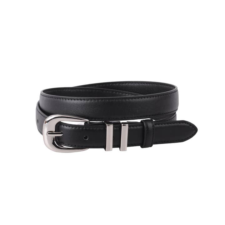 Most Wanted USA - Wholesale Belt - Women's - Leather Belt with Metal Strap Holders