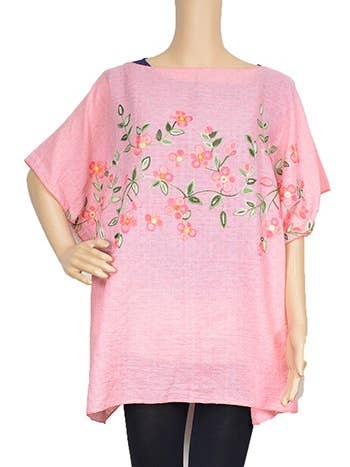 Suzie Q USA - Wholesale Poncho - Women's - Flower Trendy Poncho - Endless Collection