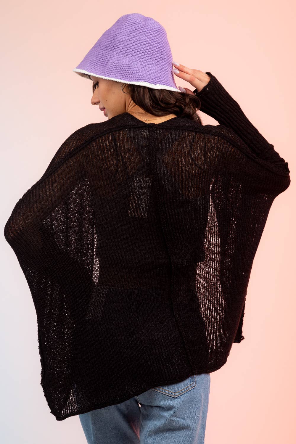 VERY J - Vente Cardigan – femme - Cardigan d'été à manches 12W2591N-Dolman21