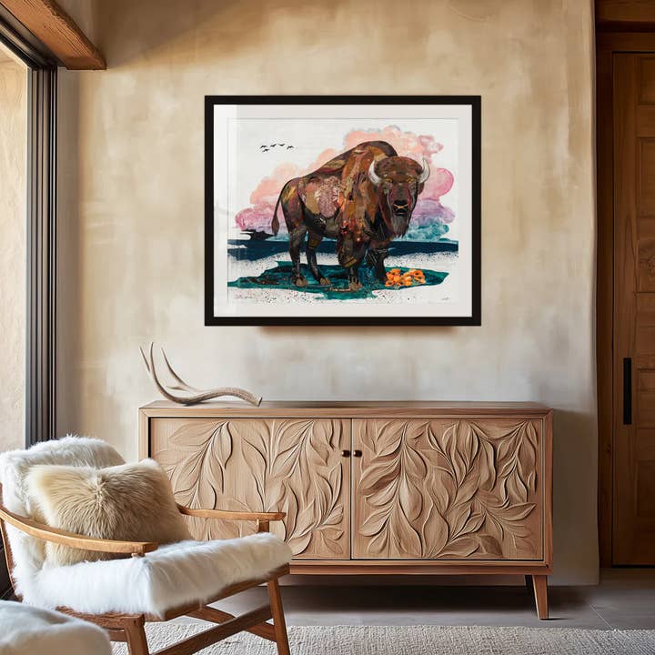 Impression d'art | Décoration murale Mountain Buffalo | WESTWARD pour la vente par Dolan Geiman