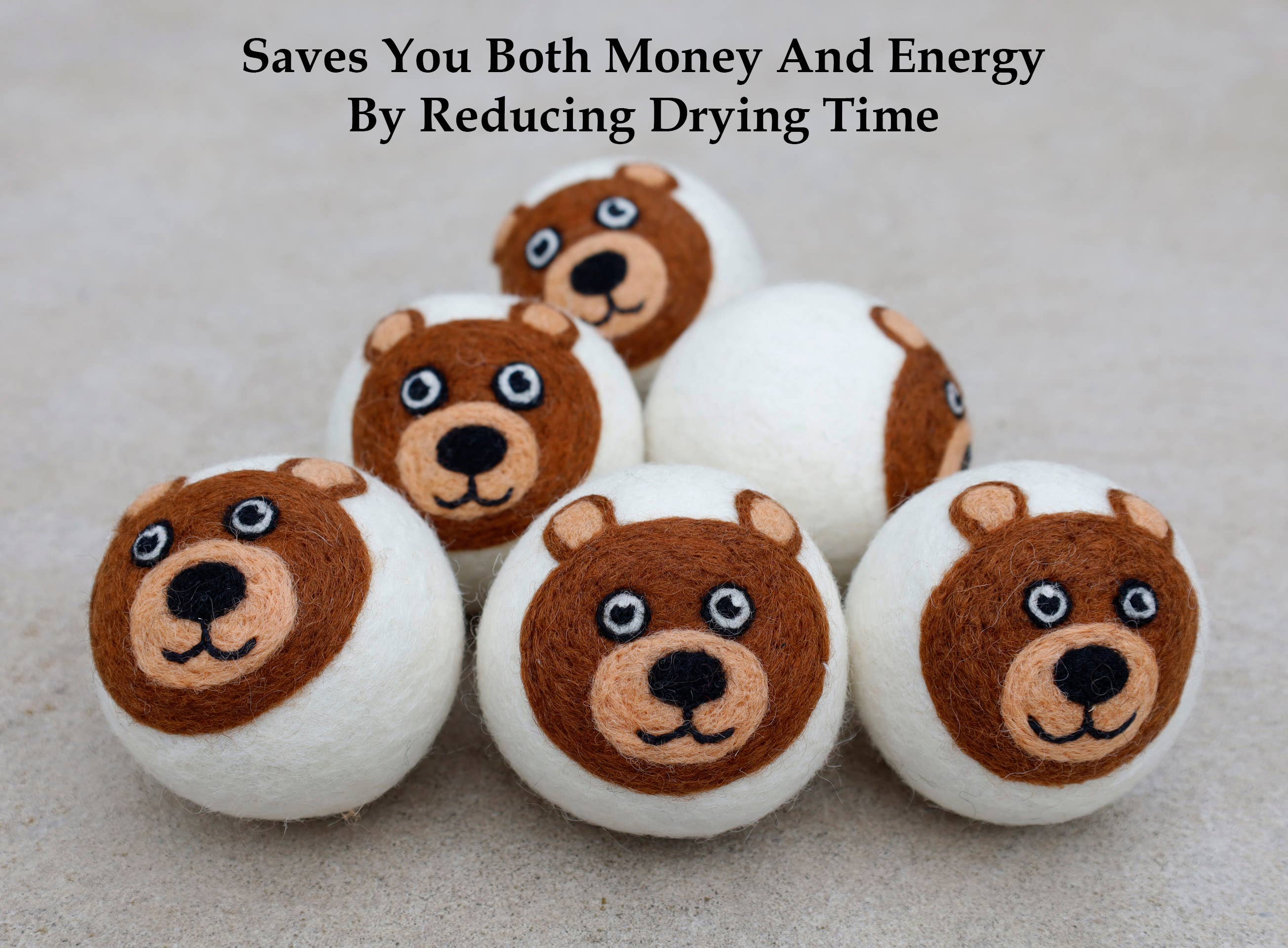 Lungta Imports – wholesale Torktumlarbollar – Torkbollar Filt Extra Large 6 Pk - 100% Ekologisk Ull8