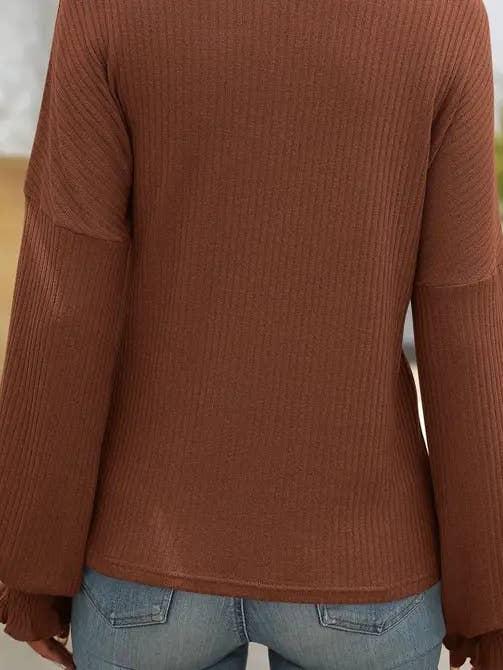 Lovesoft - Wholesale Knit Sweater - Women's - Casual Ribbed Long-Sleeve Sweater with a Relaxed Silhouette1