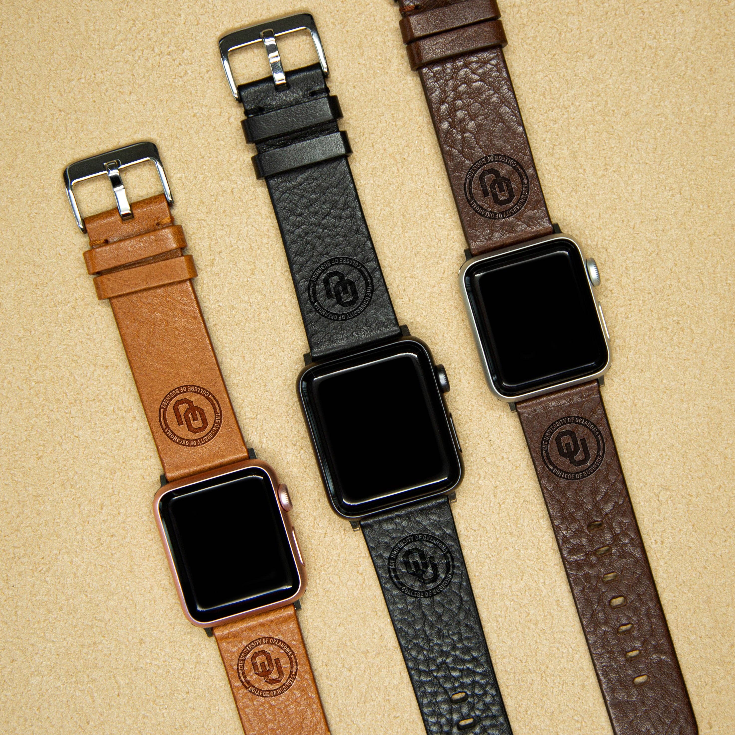 Affinity Bands - Wholesale Watch Band/Strap - Women's - Price College of Business Leather Apple Watch Band2