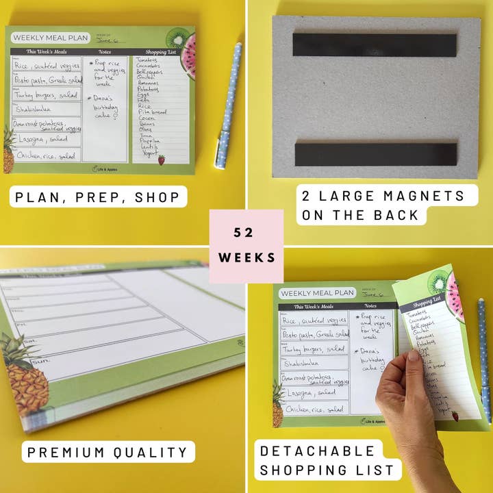 Life & Apples - Wholesale Planner - Meal Planning Pad2