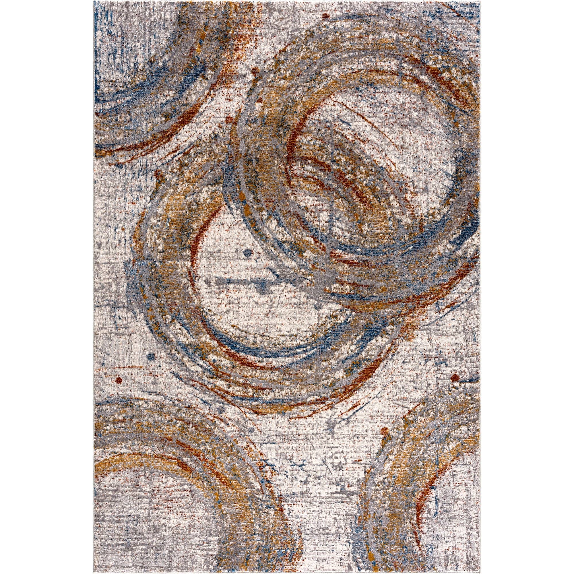 Multi Tapis multicolore Abstract Circle en vente sur Faire1