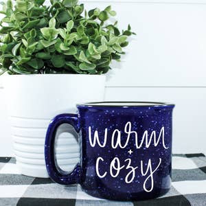 Warm and Cozy Enamel Mug