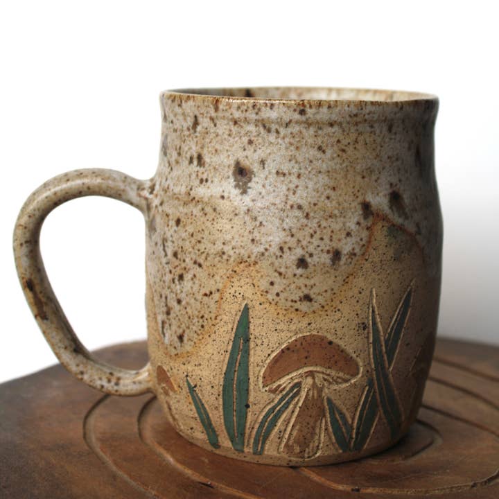 Mushroom Mug for wholesale by The Midnight Mustard Seed