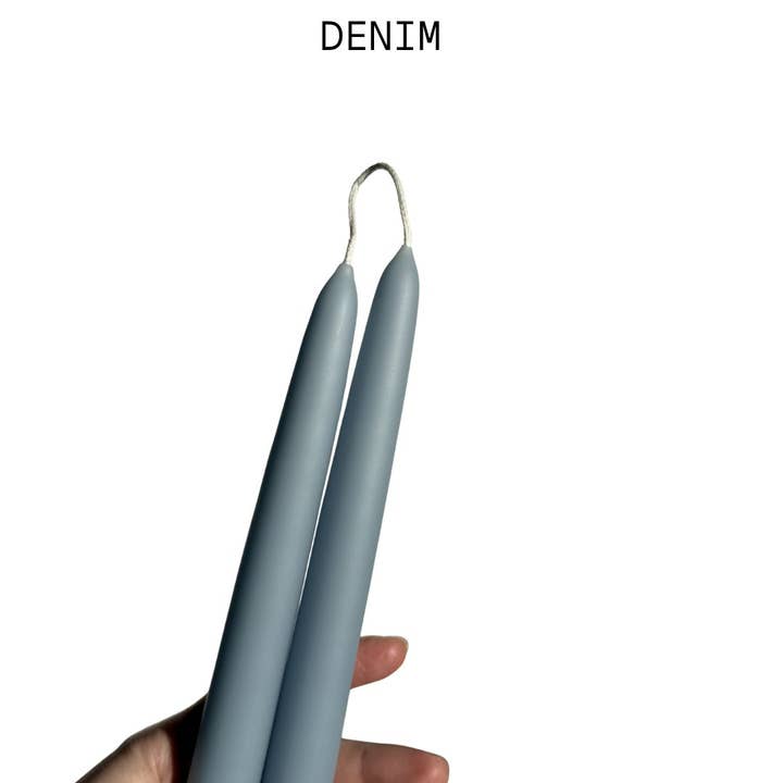 Tiny Hours - Wholesale Tapered candle/candlestick - 9" Hand Dipped Beeswax Taper Candles1