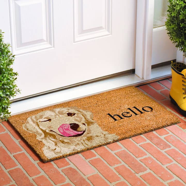 Calloway Mills - Wholesale Door Mat - Golden Retriever Dog Pet Doormat1