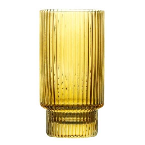 TABLESETTERS LIMITED - Wholesale Cocktail/Liquor Glass - Ribbed Highball Glass 420ml, Set of 42