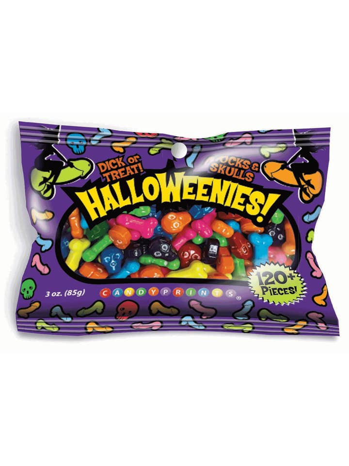 Halloweenies Bonbons Dick & Skull - Sachet de 85g pour la vente par Little Genie Productions