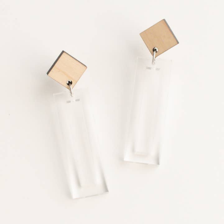 Brincos Drop Noon Duo por atacado de Elise Design Company