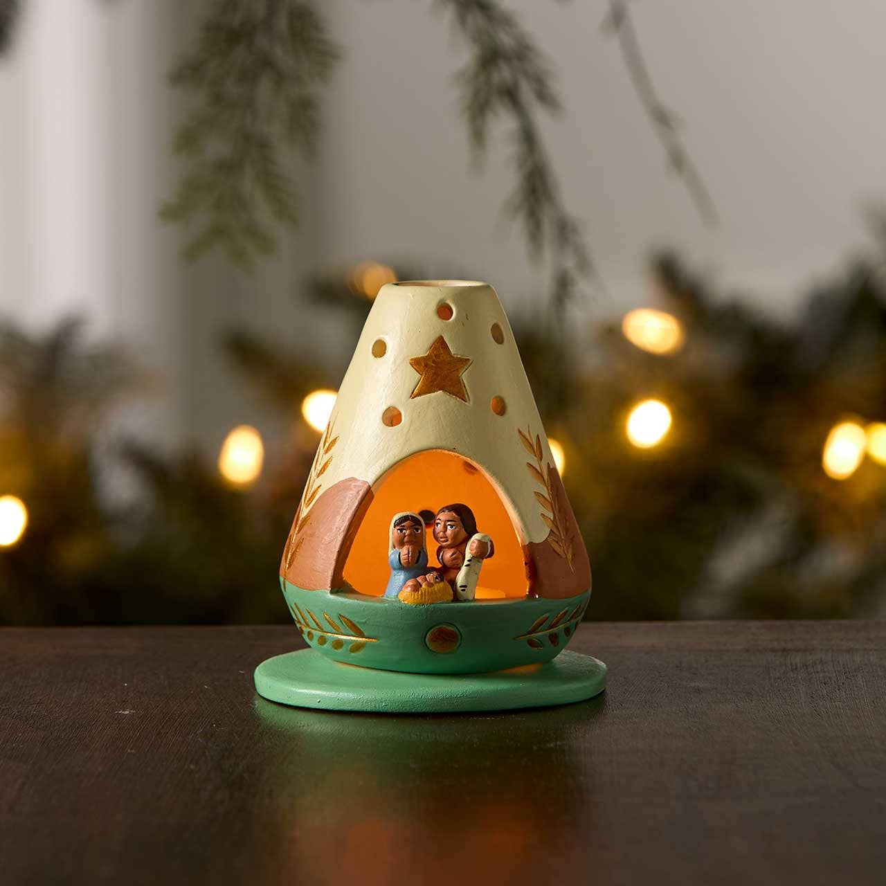 SERRV International - Wholesale Nativity Scene Decor - Andes Tea Light Christmas Nativity1