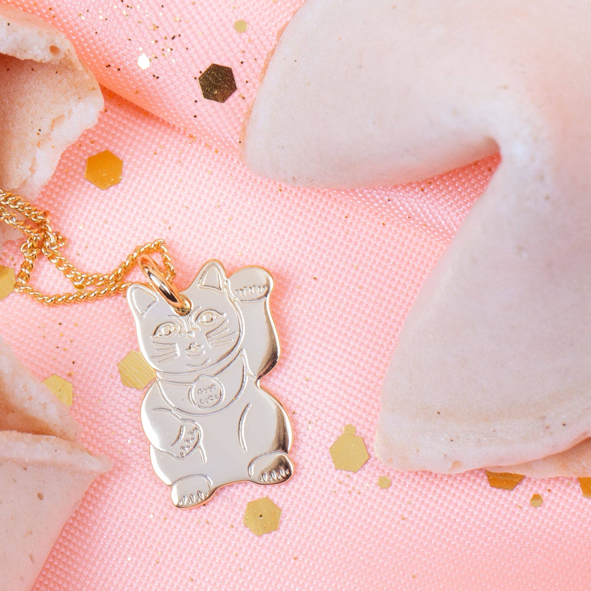 Frau Hansen - Wholesale Pendant/Charm Necklace - Lucky Cat Necklace (pack of 4 pieces)9