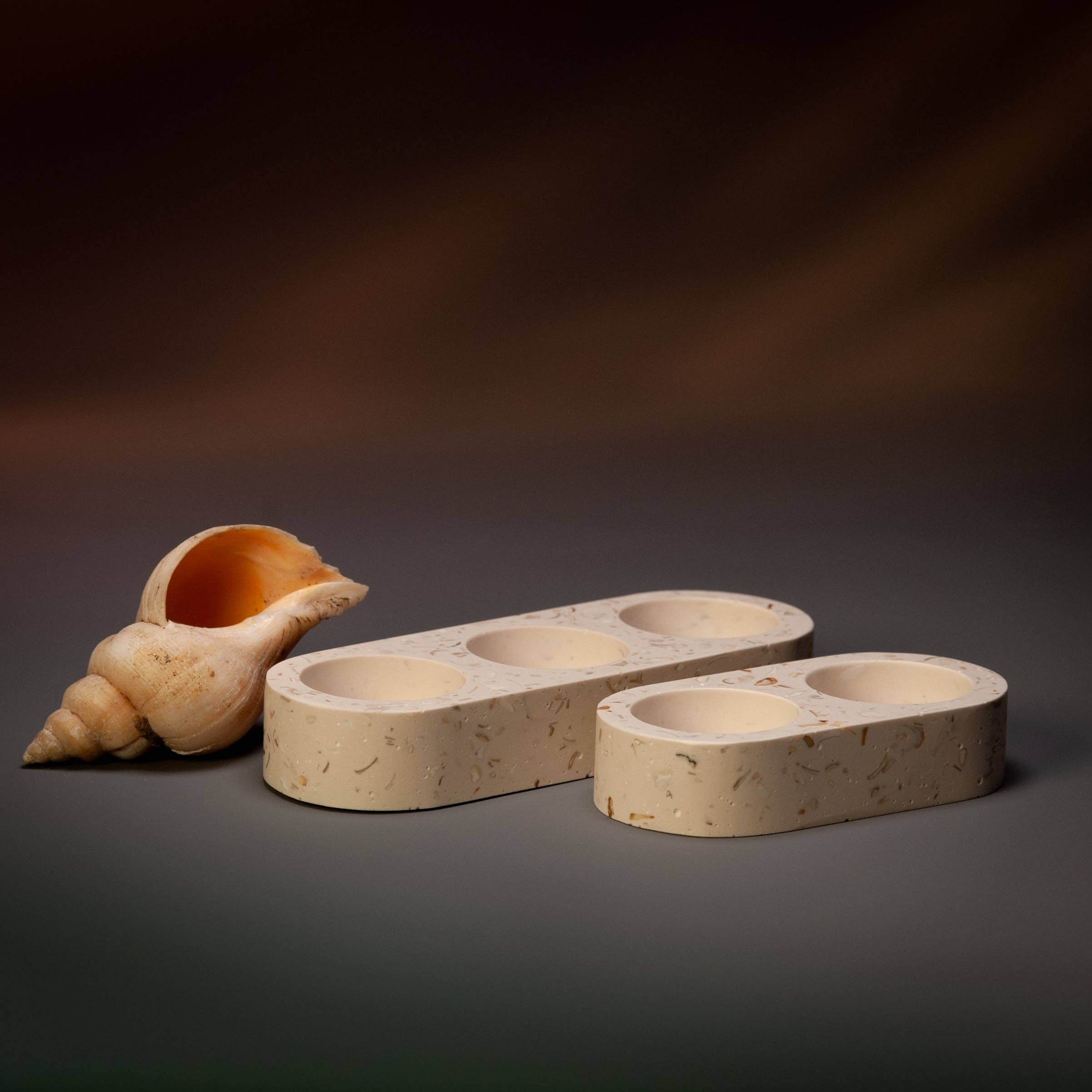 Kay Carter Studio - Wholesale Candle Holder - SHELL TERRAZZO TEA LIGHT HOLDER1