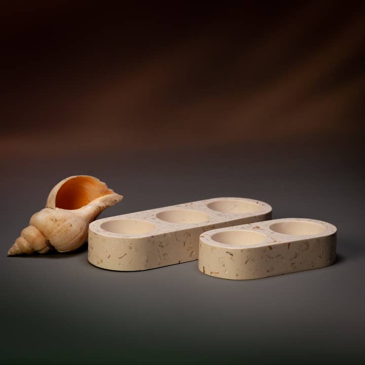 Kay Carter Studio - Wholesale Candle Holder - SHELL TERRAZZO TEA LIGHT HOLDER1