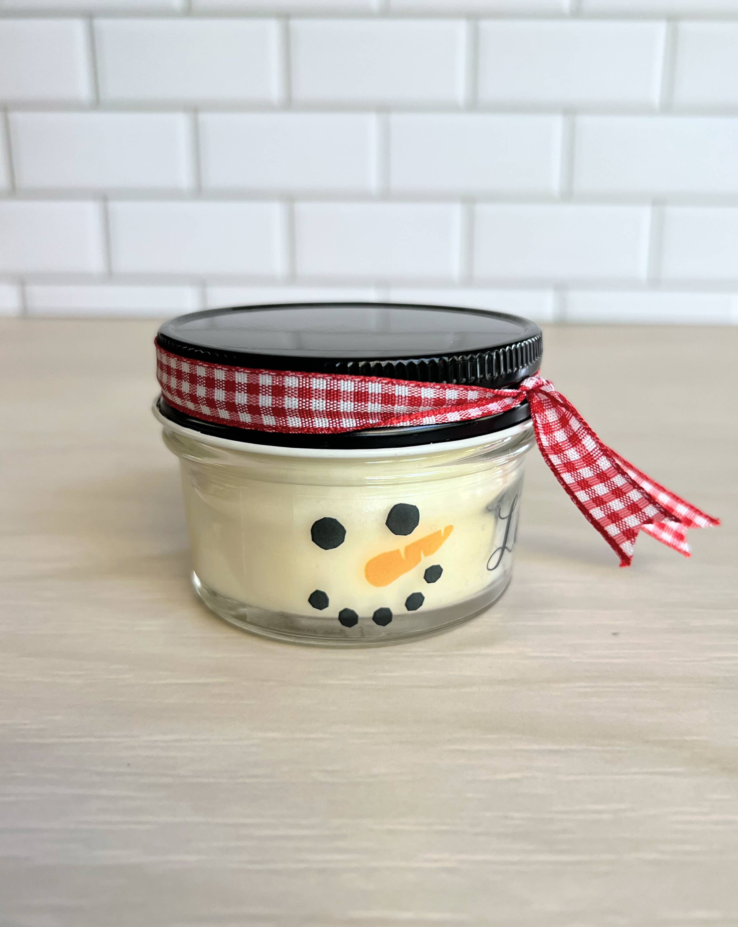 Brownies&Ginger Soap Co - Wholesale Jar/Filled Candle - Holiday Snowman Decor Soy Candles0