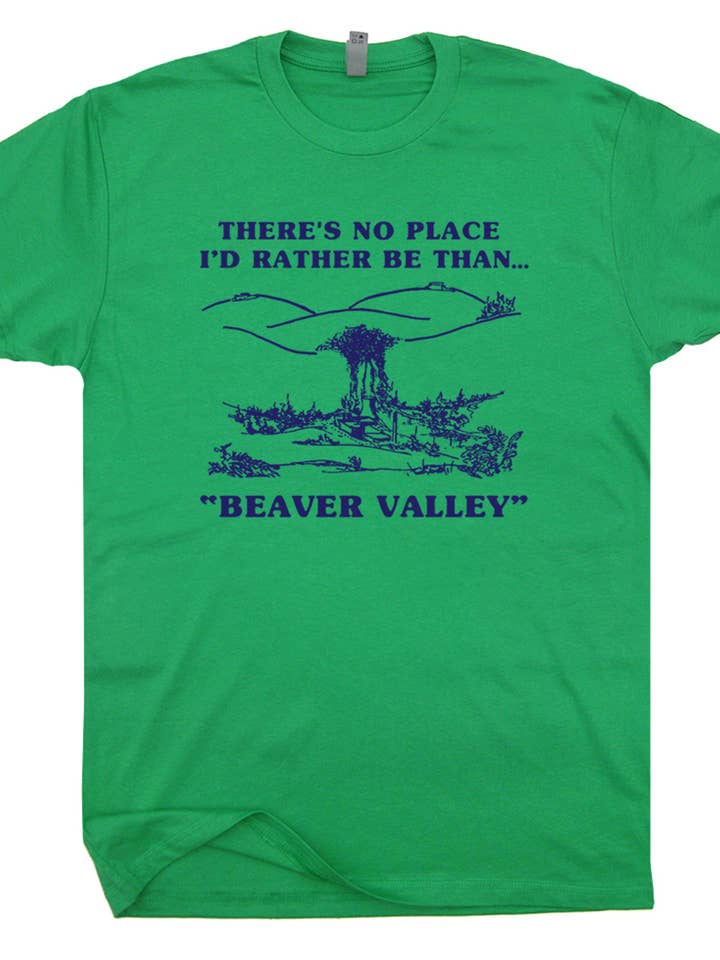 Shirtmandude Co - Wholesale Screen Printed T-Shirt - Unisex - Beaver Valley Shirt Funny Novelty T Shirt Offensive Dirty T